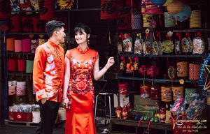 Sườn Xám Nữ Họa Tiết Chữ Hỷ Mỹ Miều - Veronica Wedding - S36 (3)