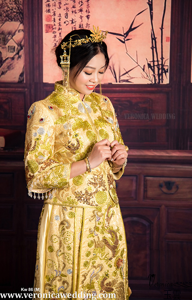 Áo Khỏa Nữ Màu Sắc Vàng Lộng Lẫy - Veronica Wedding - Kw86 (M)