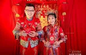 Áo Khỏa Nữ Màu Đỏ Họa Tiết Xanh Tinh Xảo - Veronica Wedding - Kw66 (S) (5)