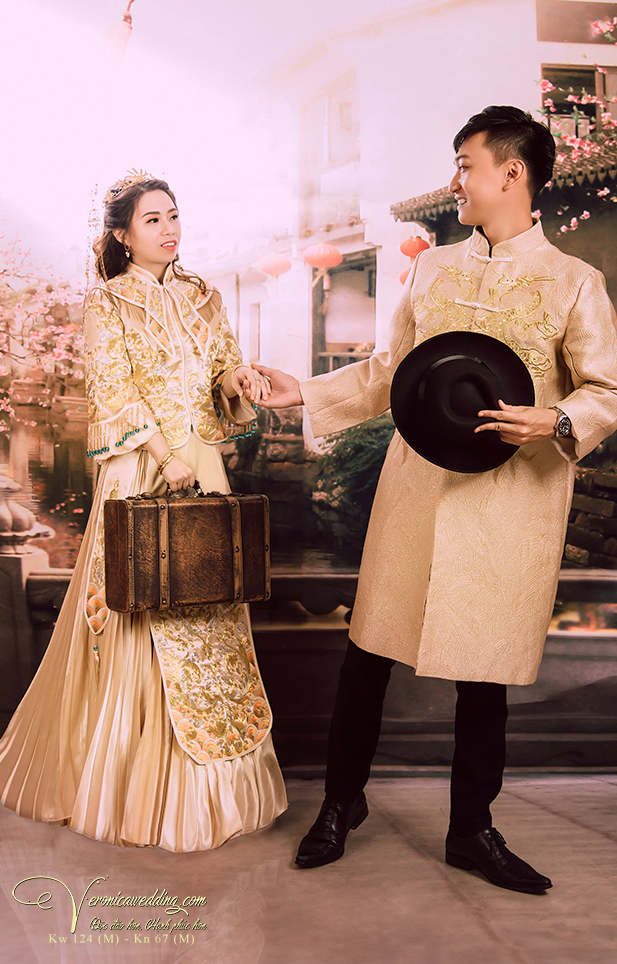 Áo Khỏa Nữ Vàng Lộng Lẫy - Kw 124 (M) - Verronica Wedding