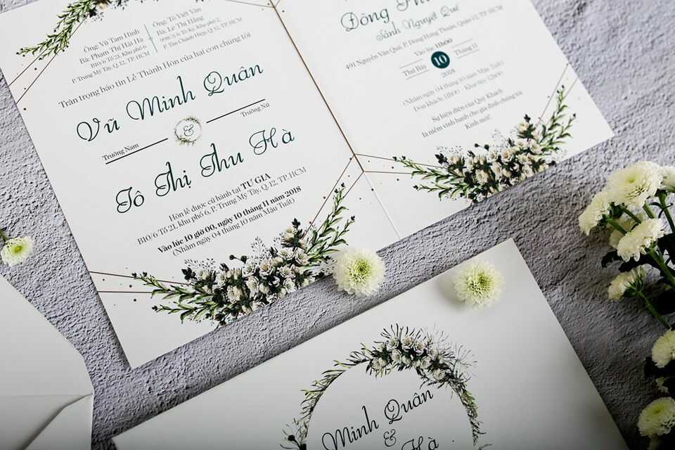 cách ghi thiệp cưới nhà trai