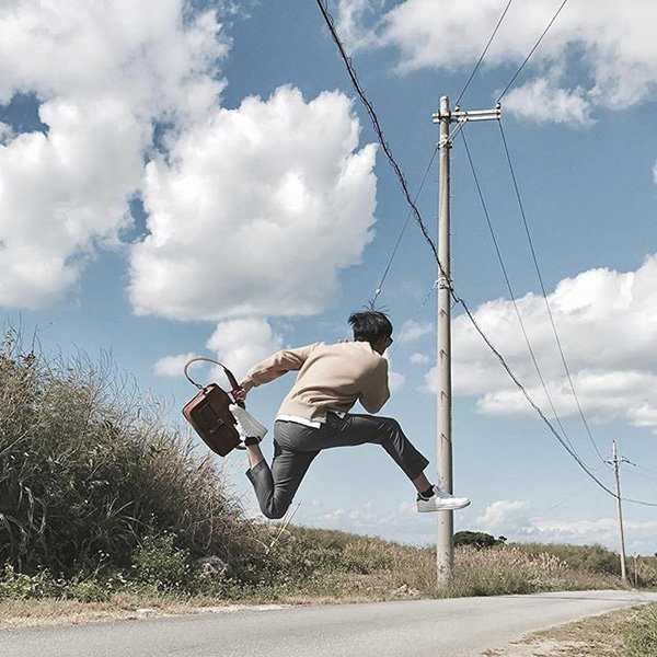 cách tạo dáng chụp ảnh - tư thế nhảy cao độc lạ