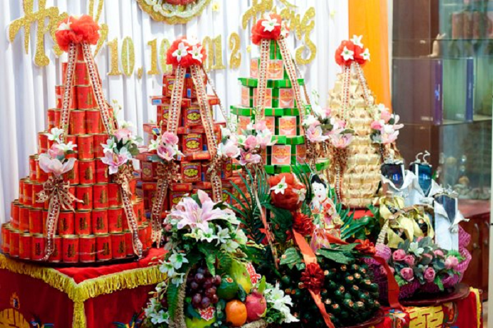 6 mâm quả đám cưới gồm những gì? 3 Miền Bắc - Trung - Nam