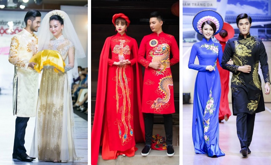 Áo dài cưới truyền thống