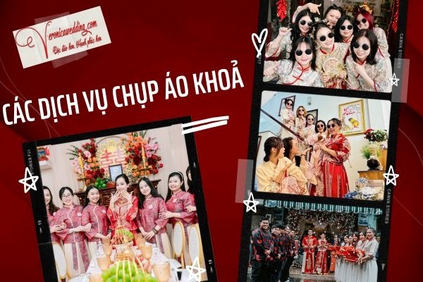Dịch vụ cho thuê áo khỏa bưng quả tại Veronica Wedding