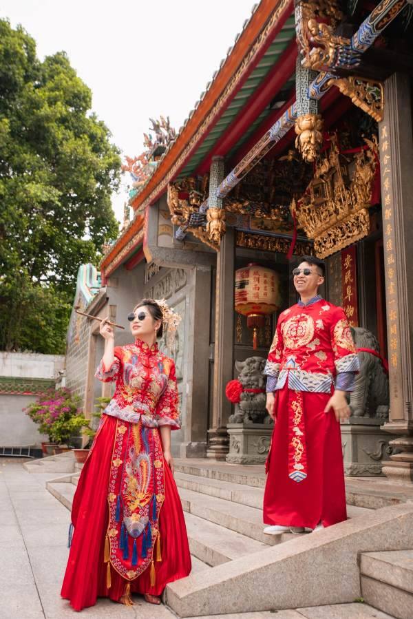 Áo khỏa đỏ đồng bộ nam nữ