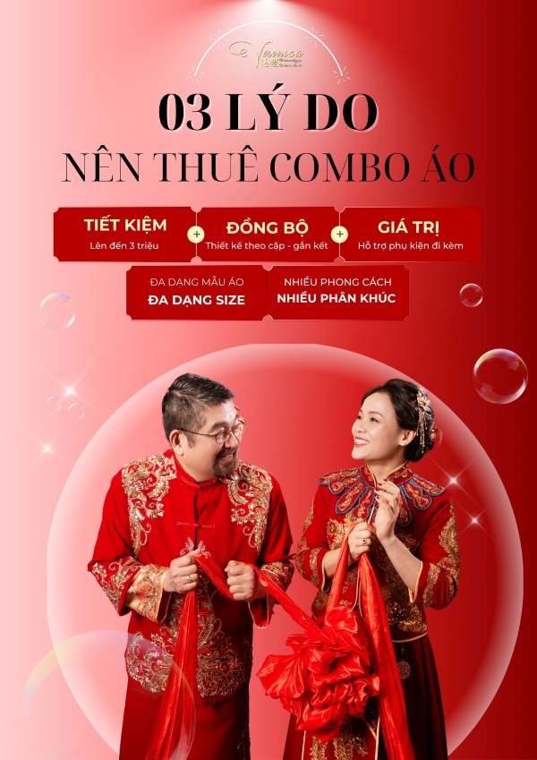 Thử ngay dịch vụ thuê áo khỏa giá tốt chỉ có tại Veronica Wedding