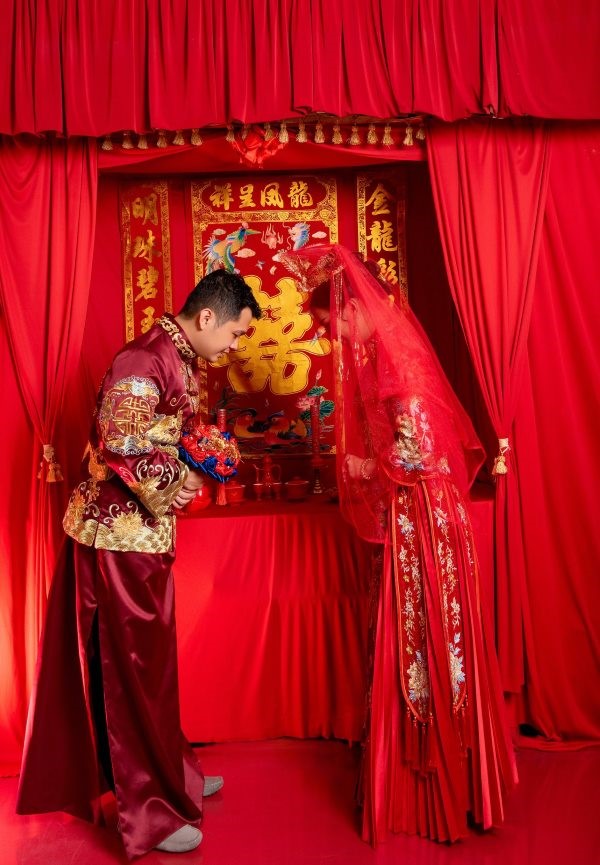 Nghi thức bái đường theo phong tục cưới hỏi người Hoa