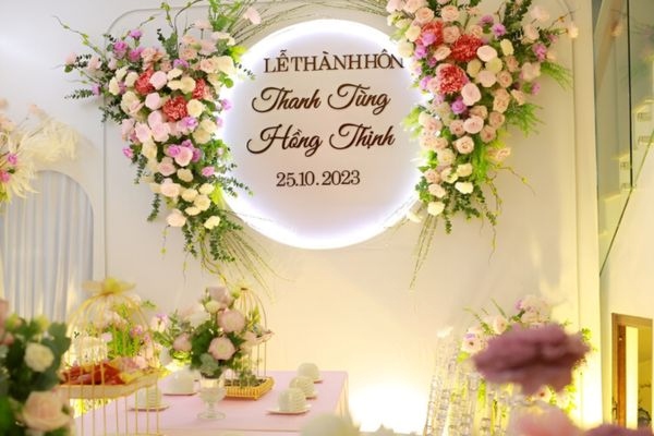 Không gian ấm cúng, trang trọng chào đón nàng dâu mới về nhà