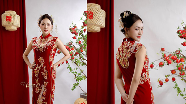 Chân dung trong không gian Á Đông với nội thất và ánh sáng tạo cảm giác hoài niệm